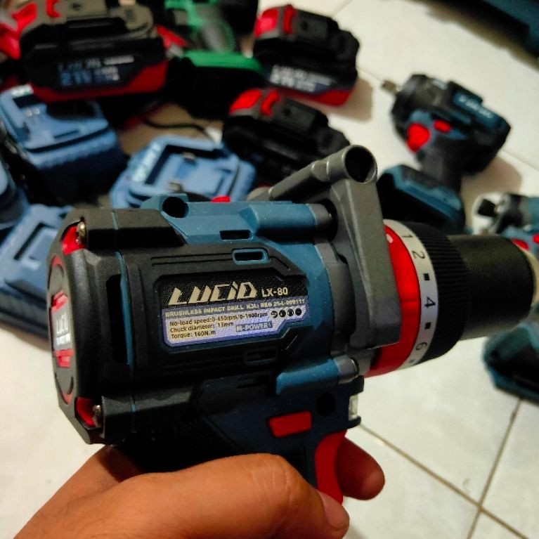 UNIT ONLY IMPACT DRILL LUCID LX 80 160 NM LXT-BOR BATERAI LUCID LX 80