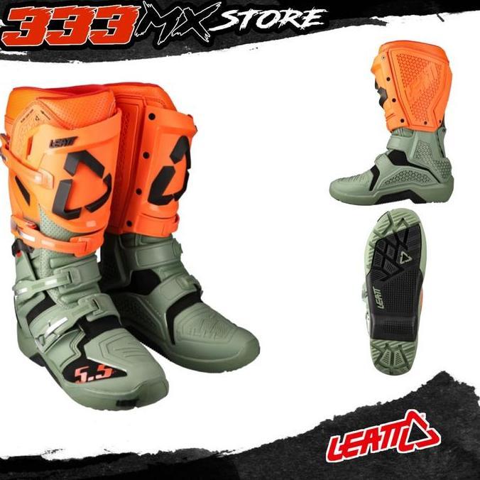 SEPATU ENDURO LEATT 5.5 2022 BOOT ENDURO LEATT 5.5 ARMY 2022