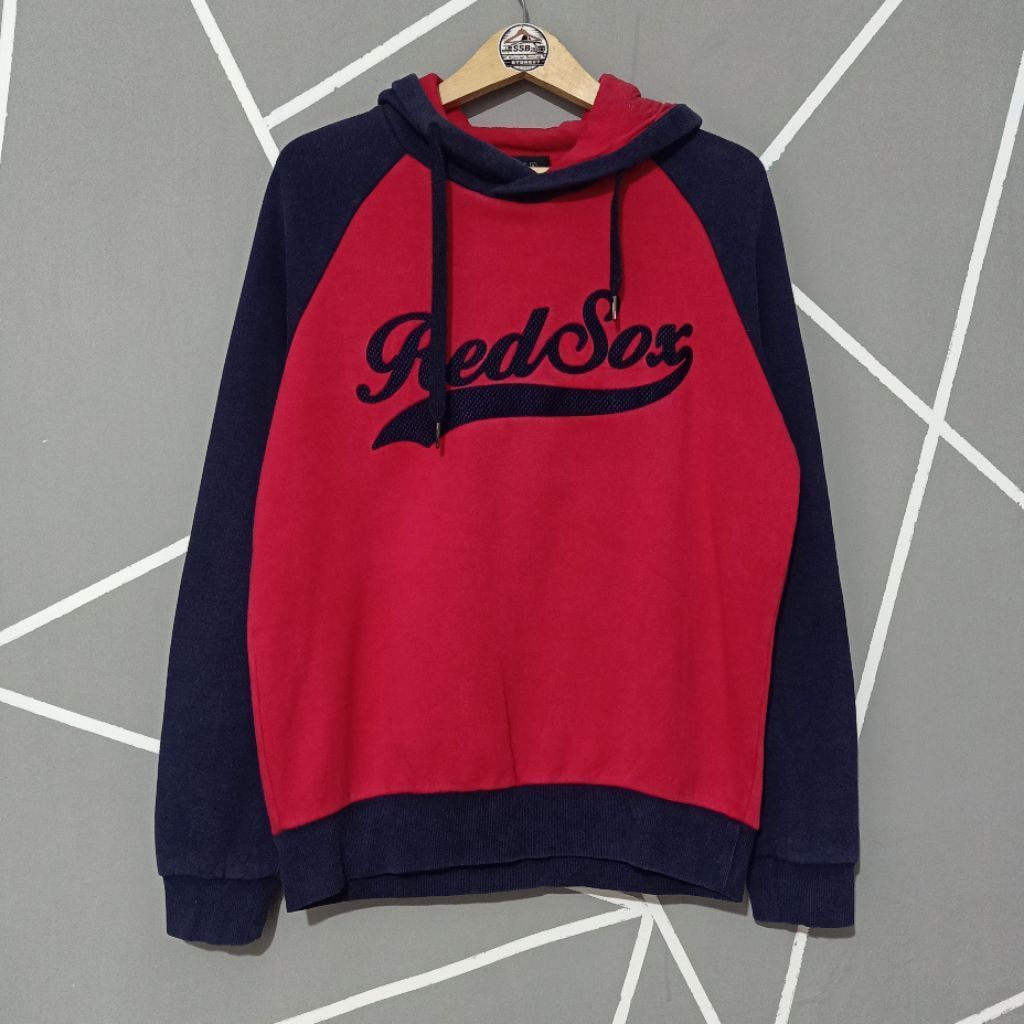 Hoodie MLB REDSOX 2 Warna Original