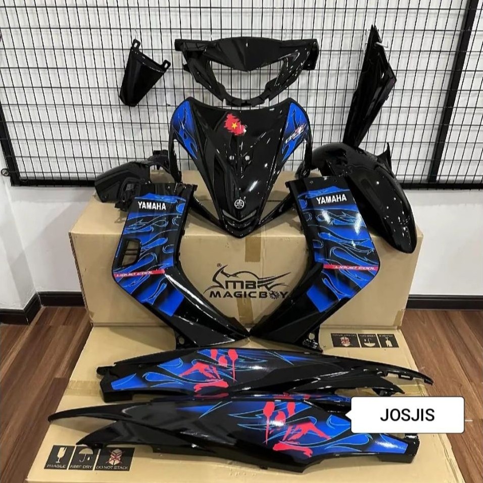 COVER BODY JUPITER MX 135 LAMA/OLD VARIAN WARNA HITAM CUSTOM