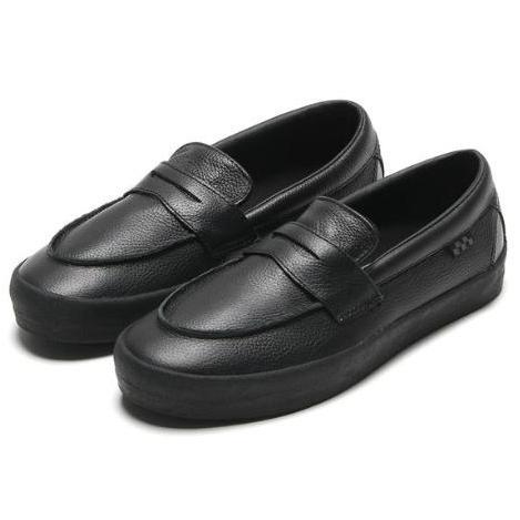 [Gioh] Vans Slip On Skate Loafer Leather Black Black