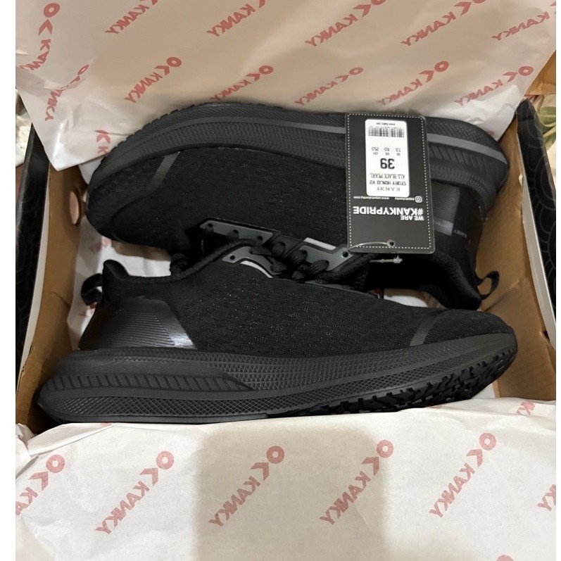 NEW SEPATU KANKY STORY HONJO V2 HITAM SNEAKER SIZE 39 ORIGINAL