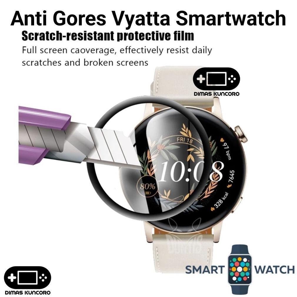 Anti Gores Vyatta Smartwatch screen guard protector pelindung layar lcd hydrogel curved vyatta fitme