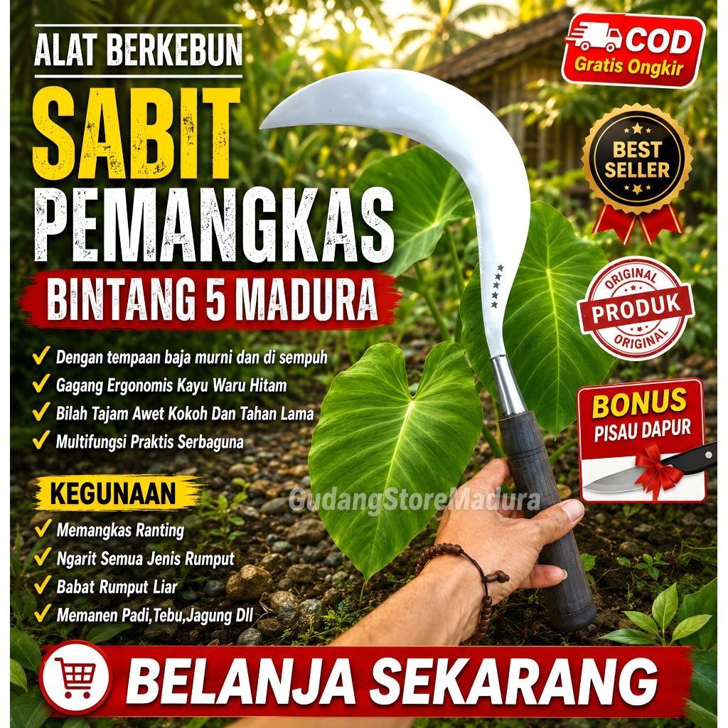 Arit Rumput Ori Cap Bintang 5 Khas Madura