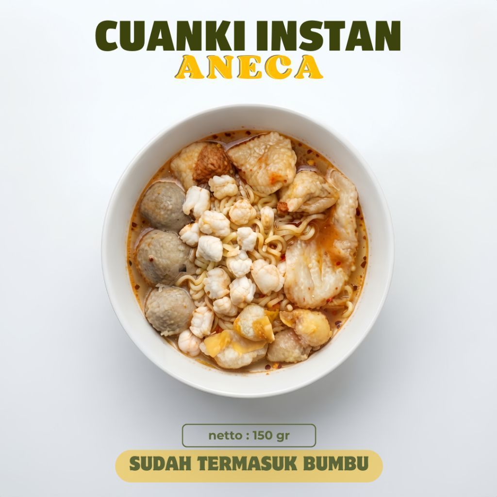 ANECA SNACKS - Cuanki Instan | 150 gr | Cuanki Instan Khas Garut | Cuanki Viral | Cuanki Instan Vira