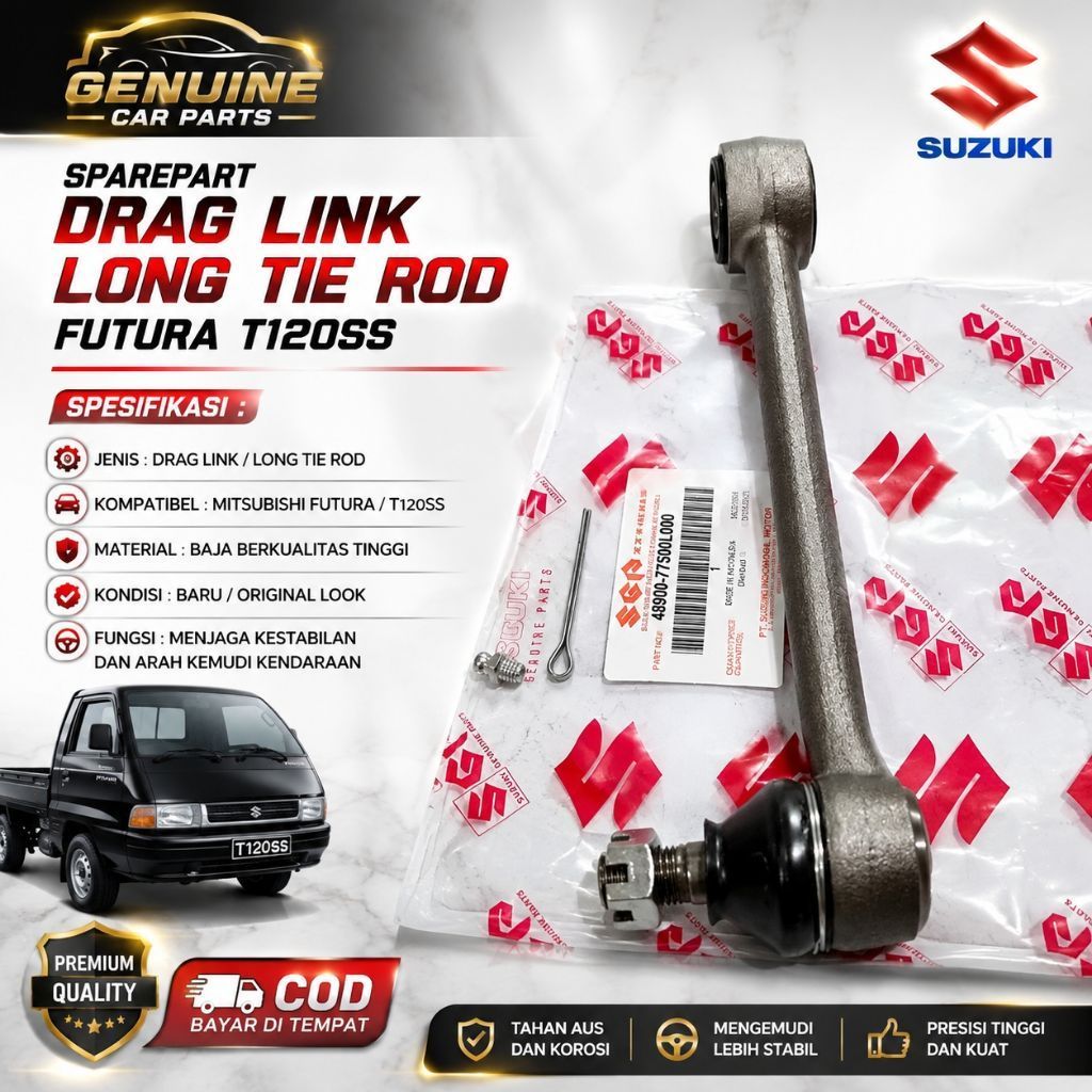 SPAREPART DRAG LINK LONG TIE ROD FUTURA T120SS MITSUBISHI ORIGINAL QUALITY