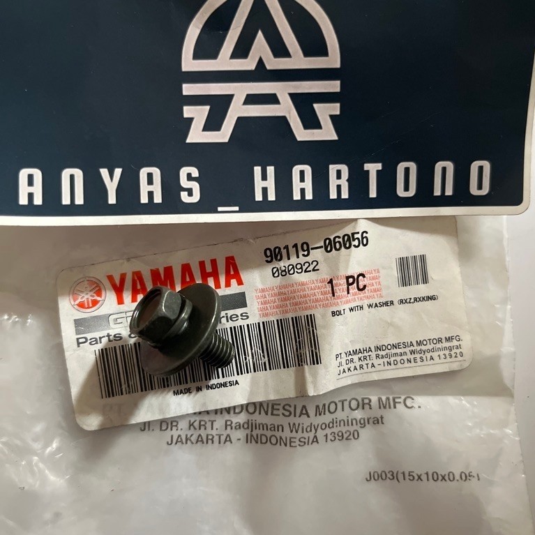 Baut Spakbor Slebor Kolong Yamaha Rx King | 90119-06056 | ori Yamaha