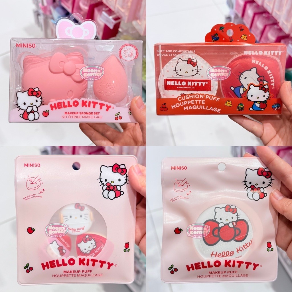 Miniso x Sanrio ‼️ Portable Makeup Beauty Sponge / Cushion Puffs Hello Kitty Sanrio Characters Serie