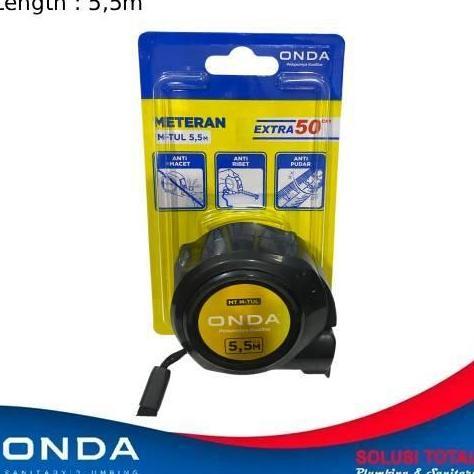 Meteran Otomatis ONDA MT M-TUL 5 Meter Ukur MT M-TUL 5 M / Meter