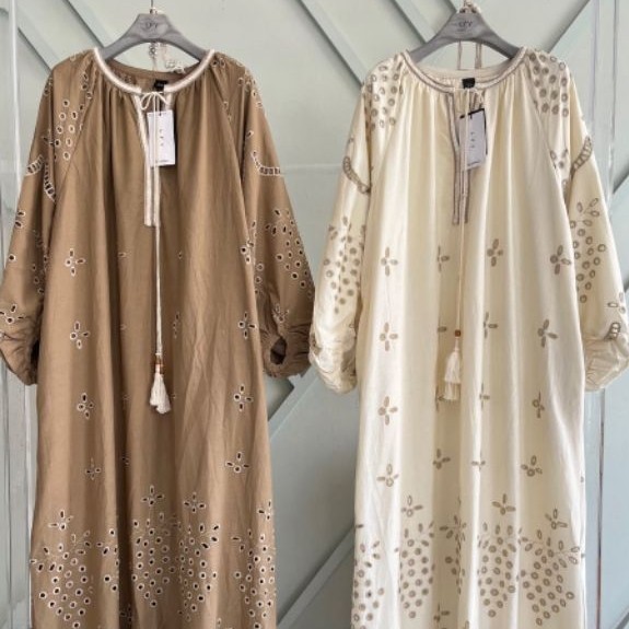 Ready stock dress Cressida merk lfy lafreya premium Bangkok bkk mewah bordir halus