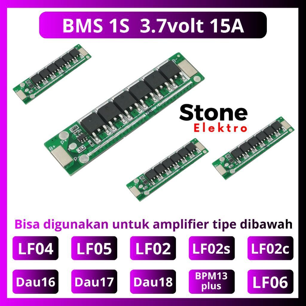 TIPE BM1 Modul BMS battrai 1S 15A
