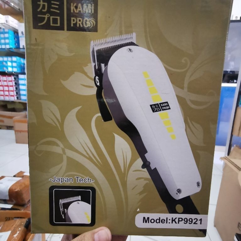 Mesin Cukur Rambut KAMI PRO KP9921 Japan Tech warna putih hitam
