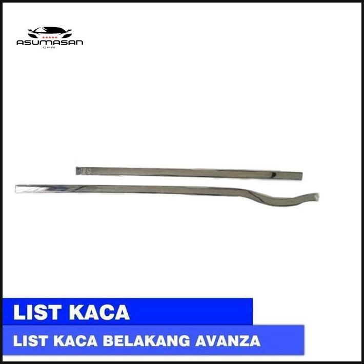 Window List / Lis Kaca Belakang Toyota Avanza Vvti 2007 Chrome Baru
