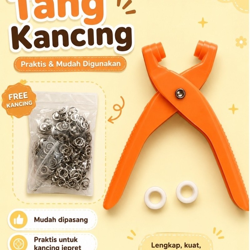 Tang Press Kancing Jepret Snap Button Plier Cepat