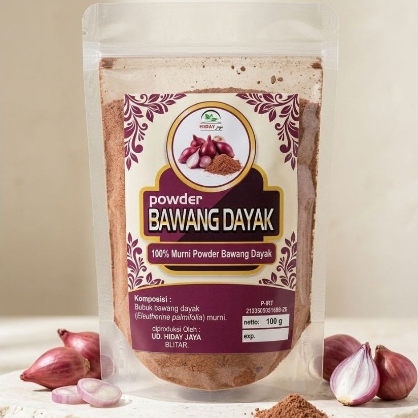 Bawang Dayak Bubuk 100gr | Serbuk Bawang Dayak | Bawang Dayak Kering