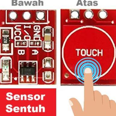 Ttp223 Touch Sensor Capacitive Module Sensor Sentuh Ttp 223 Touch Key Switch