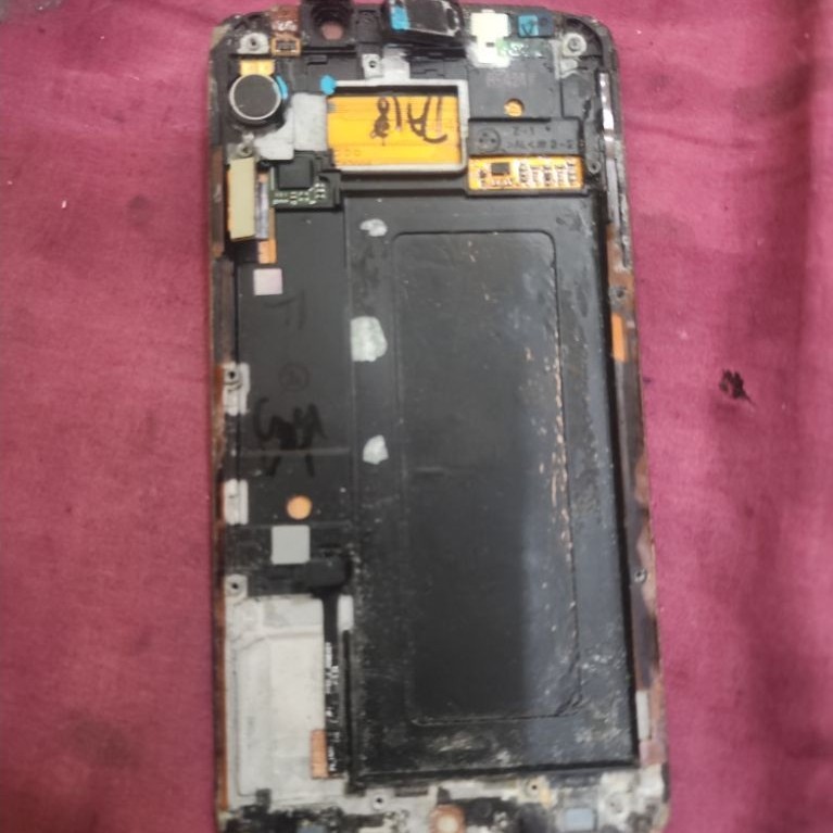 Lcd Touchcreen frame Spiker dengar Getar Samsung S6 Edge Copotan Original