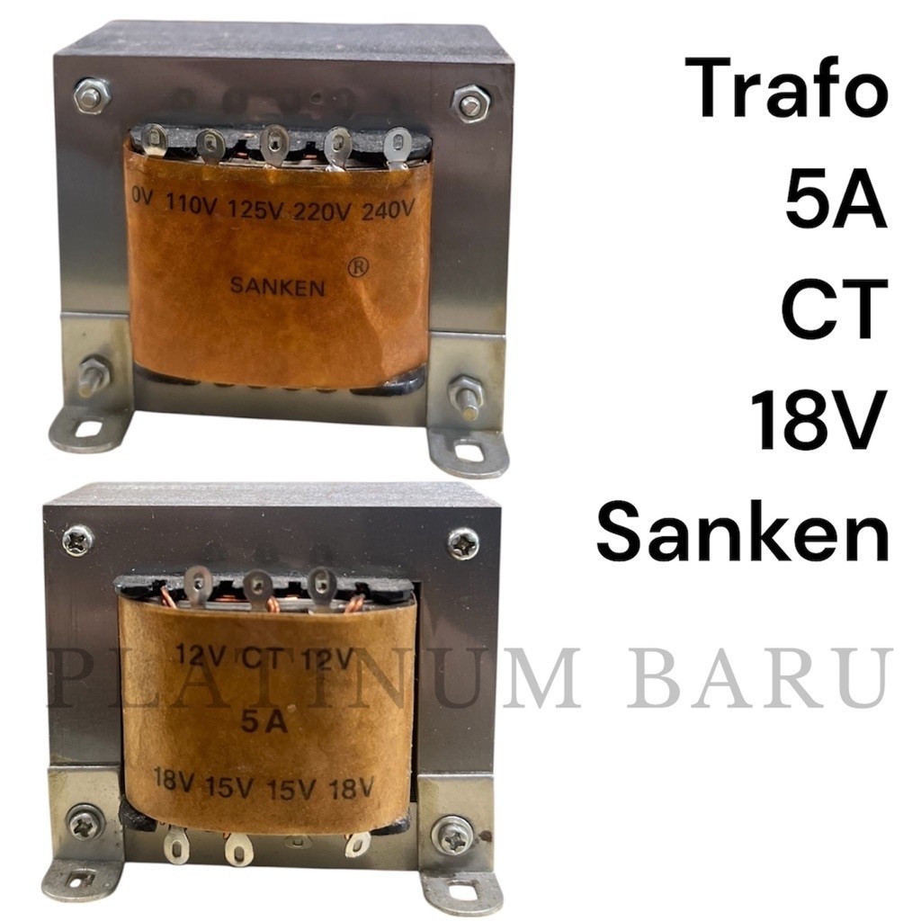 Trafo 5A CT 18V Sanken Transformator Transformer Travo Power Supply