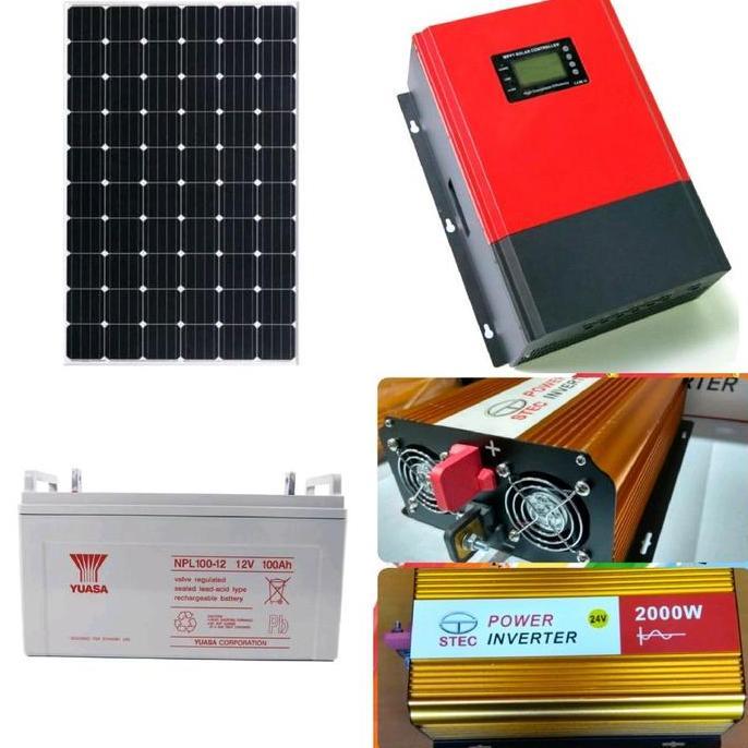 Paket Solar Panel PLTS Tenaga Surya 1000watt 1000w free packing kayu