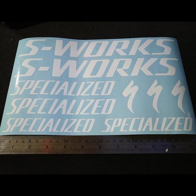 Promo Cutting Sticker Sepeda MTB Specialized S Works panjang 29cm Oracal Diskon