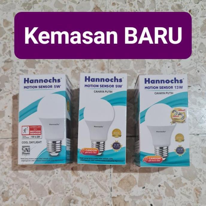 [] Lampu SENSOR GERAK Lampu LED Sensor HANNOCHS motion sensor 5W 9W 13W