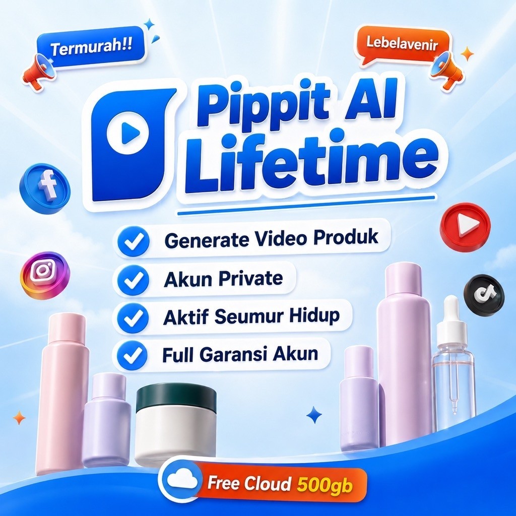 PIPPIT AI LIFETIME AKTIF SELAMANYA FULL GARANSI
