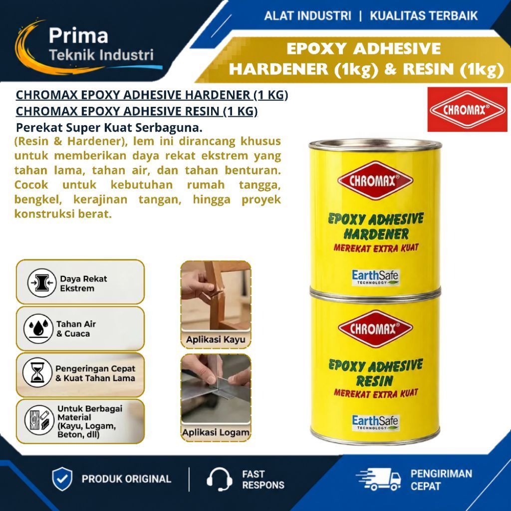 Chromax Epoxy Adhesive Resin + Hardener / Chromax Resin + Hardener 1kg