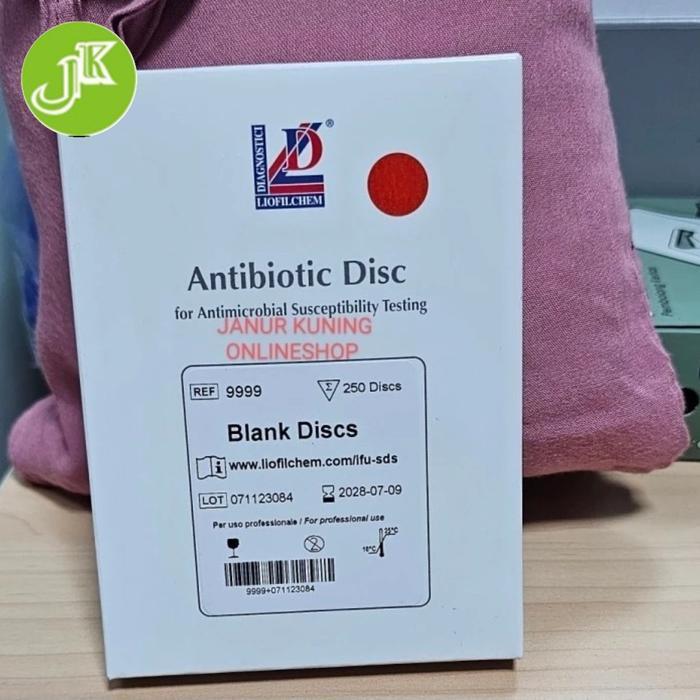 BLANK DISCK ANTIBIOTIK, CAKRAM BLANK DISCK, KERTAS CAKRAM BLANK DISC LIOFILCHEM ORIGINAL DAN TERPERC