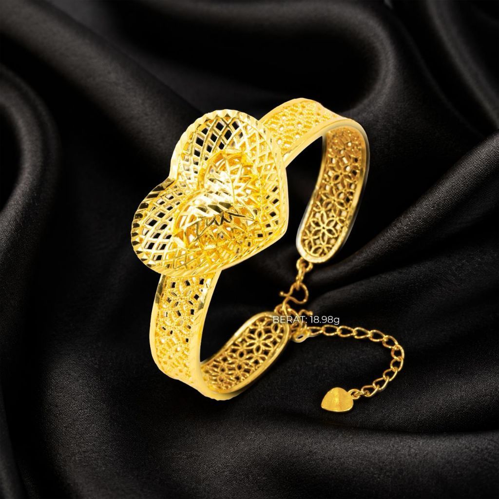 Bangle Emas Dubai Love