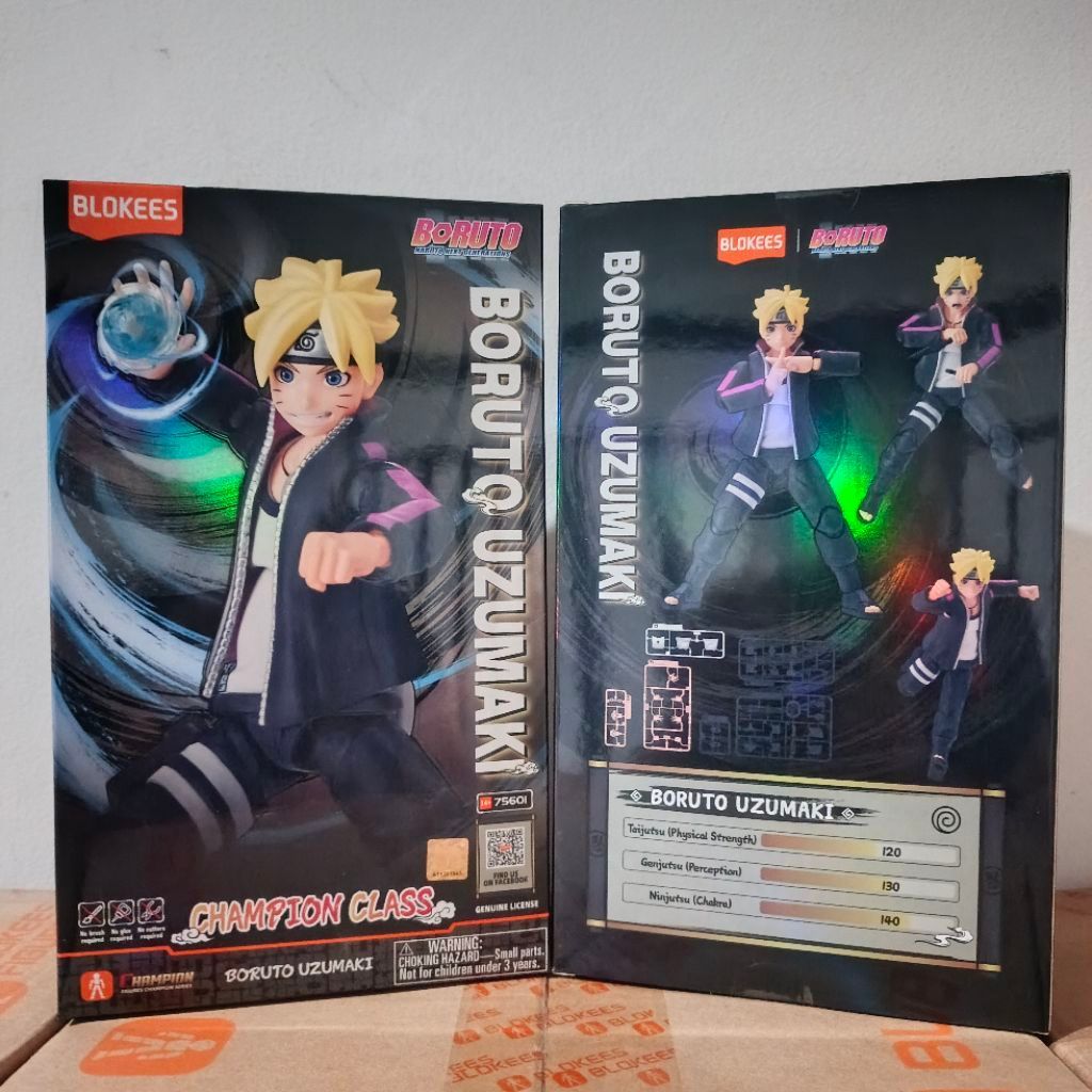 RAB Toys Blokees Boruto Naruto Next Generations Champion Class CC 01 Boruto Uzumaki Action Figure Ma