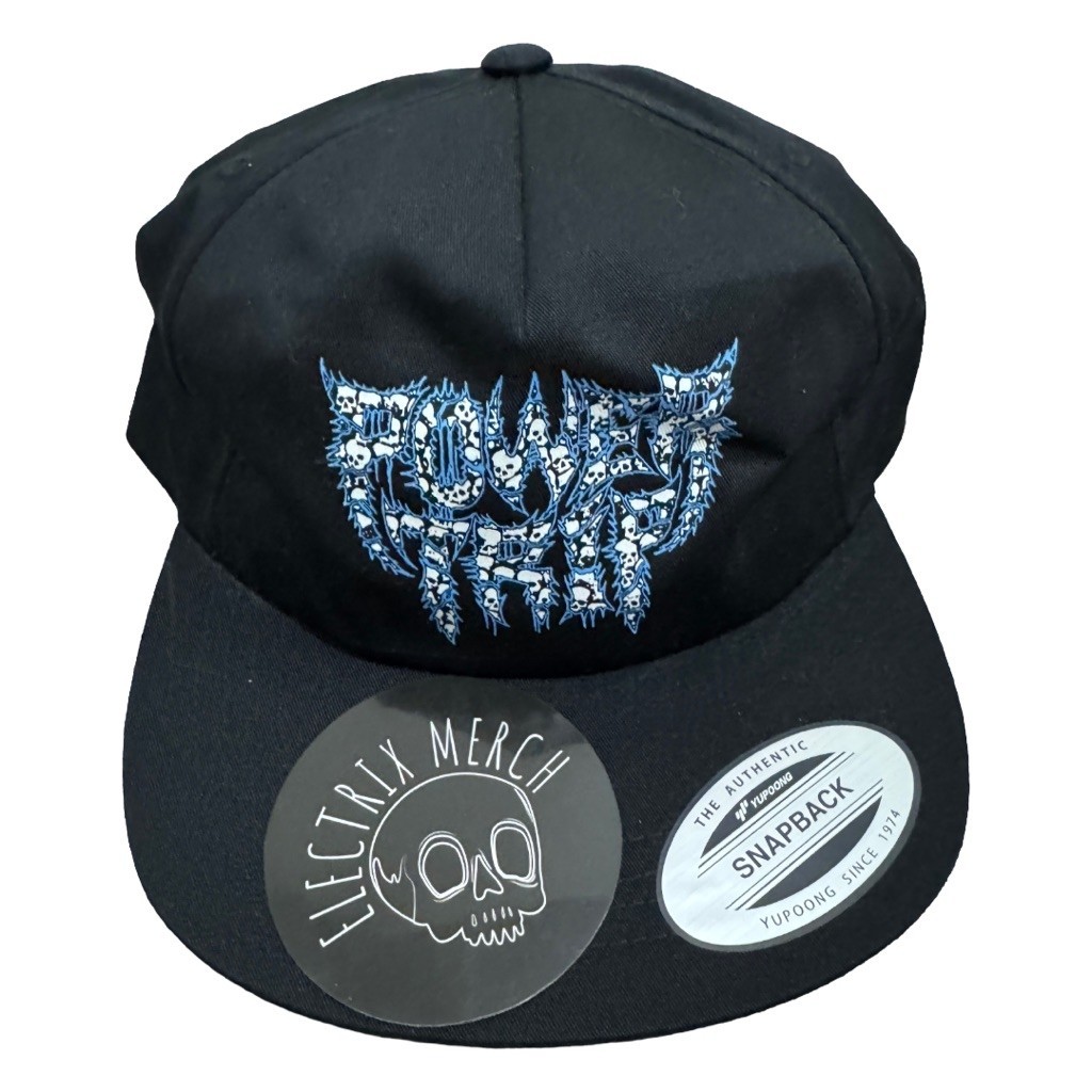 POWER TRIP - Skull Logo Snapback Hat - Brand New Official Merch