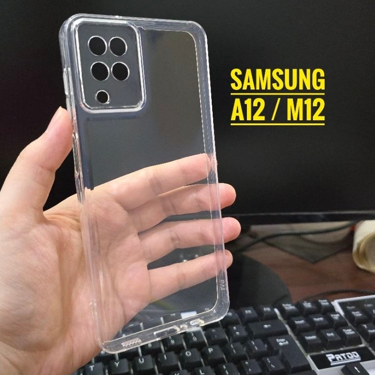SOFTCASE TPU SPACE BENING SAMSUNG A12 / M12 / CASING TRANSPARAN SAMSUNG A12 M12