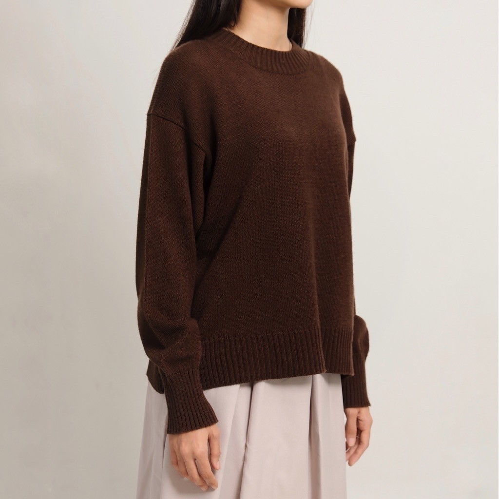 PUFF IT UP - Knit Sweater Basic / Sweater Rajut / Sweater Polos Rajut