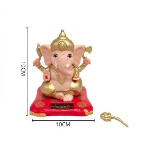 Promo Pajangan Dashboard Mobil Dewa Uang Rejeki/Budha/Ganesha/Kwan Im-Hiasan Solar Power Premium Dis