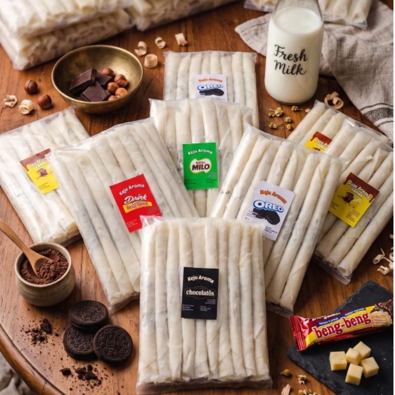 Titik Frozen | DVN Keju Aroma Frozen Isi 10 Pcs Varian Oreo Coklat Beng Beng Chocolatos Milo
