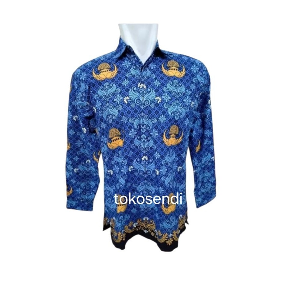 Baju Batik Korpri Pria Bahan Sutra