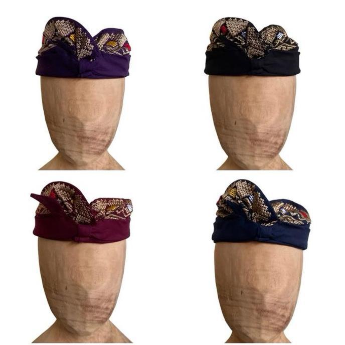 Udeng Jadi Bali Premium - Udeng Songket Bordir - Udeng Bali Jadi - Udeng Setengah Jadi