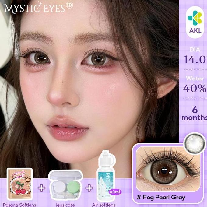 Eyekit- [Beli 1 Gratis 1] Mysticeyes Softlens Normal B Eyes 14.0Mm-14.5Mm 1Pasang Softlens+1Cairan S
