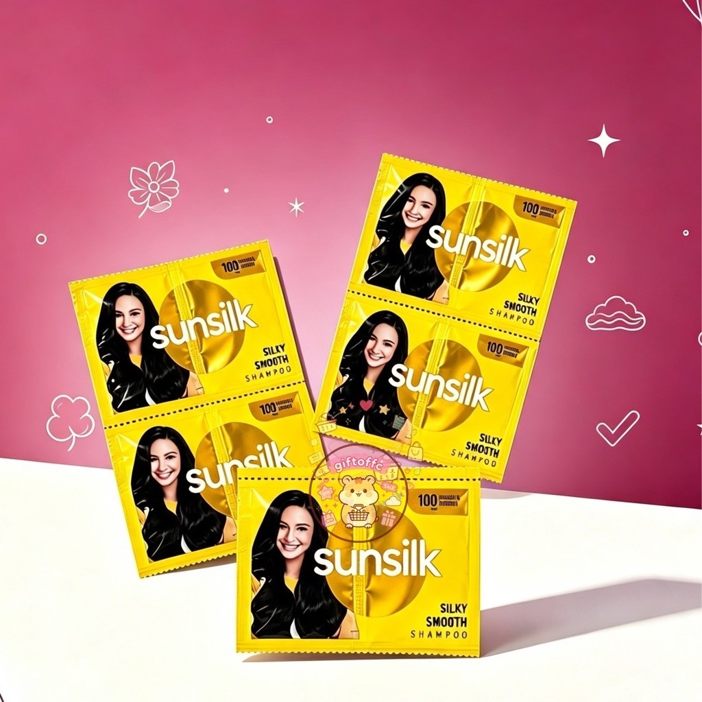 [ 1 RENCENG ] SHAMPO SUNSILK KUNING SILKY AND SMOOTH / SAMPO SACHET RENCENGAN SUNSILK / SUNSILK KUNI