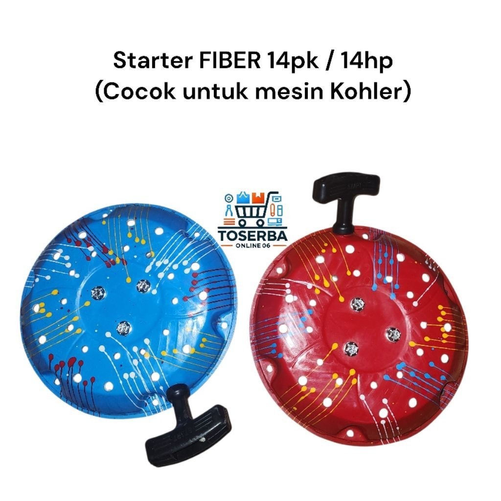 Starter FIBER Cocok untuk Mesin Kohler 14pk / 14hp