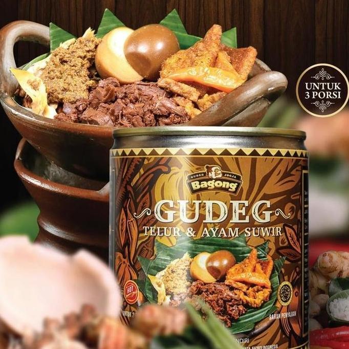 Gudeg Bagong TELUR AYAM SUWIR Kaleng Makanan Khas Yogyakarta