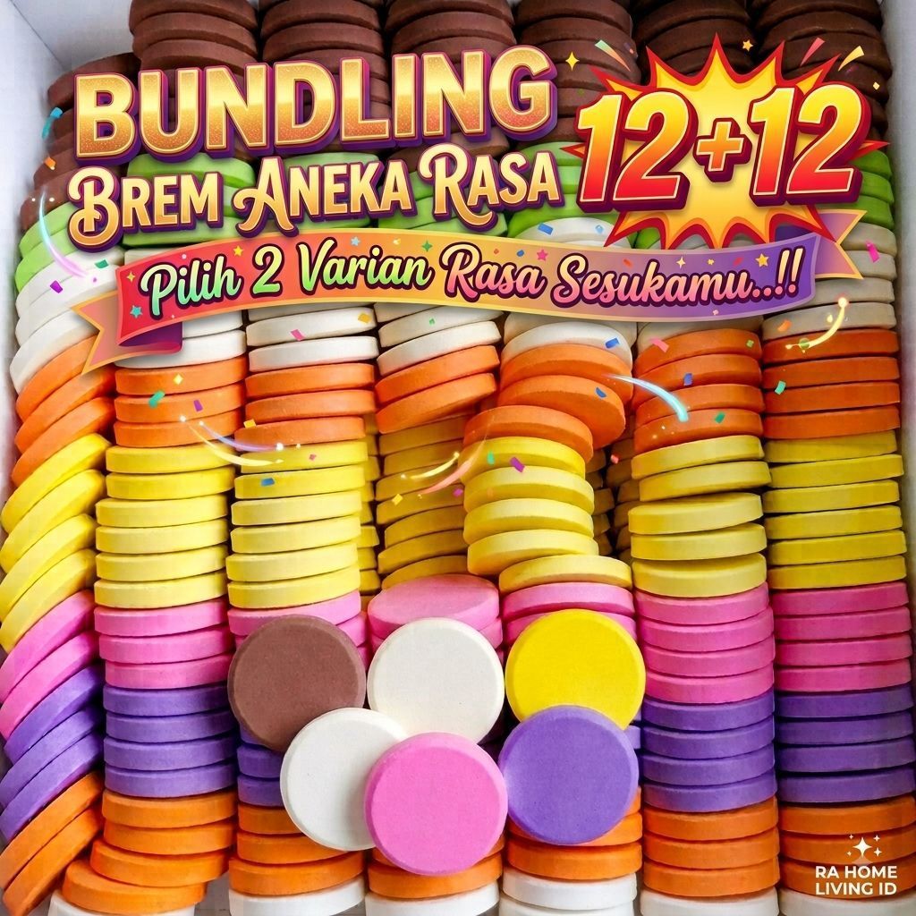 [12+12] BREM WONOGIRI ASLI RASA BUAH BUNDLING | Mix Original Anggur Apel Coklat Durian Jeruk Melon S