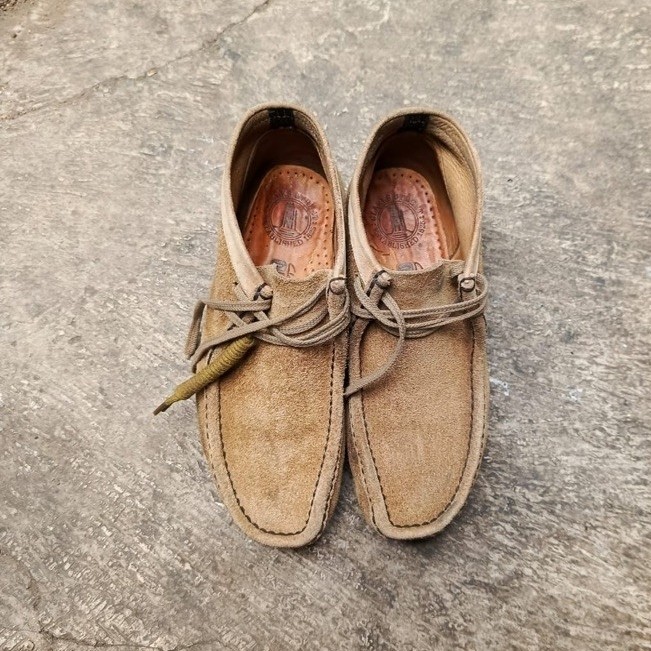 SEPATU CLARKS WALABE SUEDE SZ 3D/23,5CM/38 FIT 39