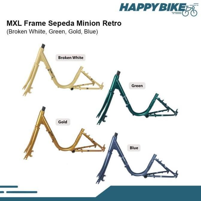 MXL Frame Sepeda Minion Retro Ukuran 20" Bahan Steel Bicycle Frame