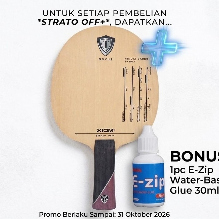 Xiom Strato – Blade Tenis Meja Hinoki Carbon 3+2 OFF+ / OFF++ Original