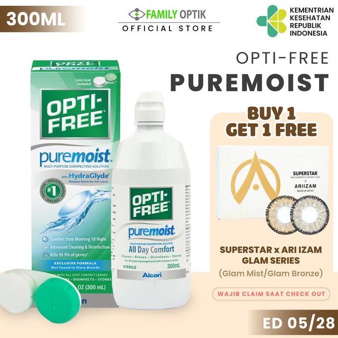 Eyekit- Buy 1 Get 1 Free Optifree Puremoist Solution 300Ml Air Softlens