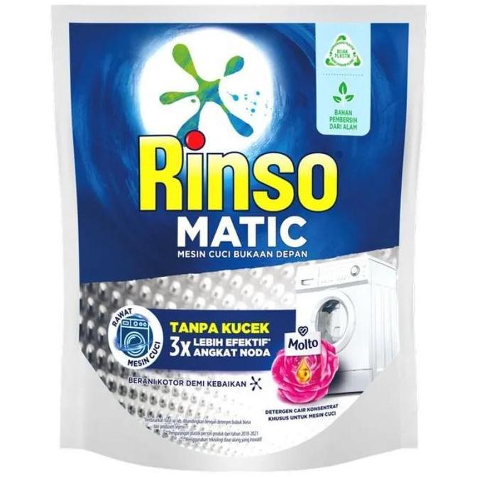 RINSO Matic Front Load Liquid 1.45 Kg Rinso Matic Cair Bukaan Depan Deterjen Cair Mesin Cuci Front L
