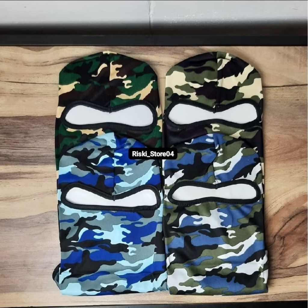 Baff Masker Ninja Army BJ Motor Motif Tentara Masker Buff Kepala Helm Busa