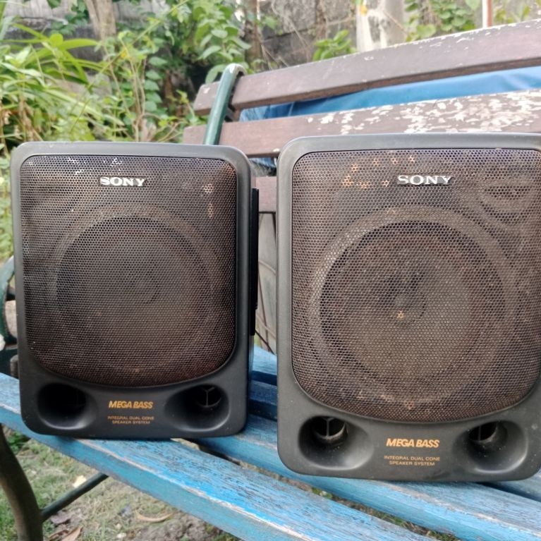 speaker pasif sony mega bass sepasang ex compo