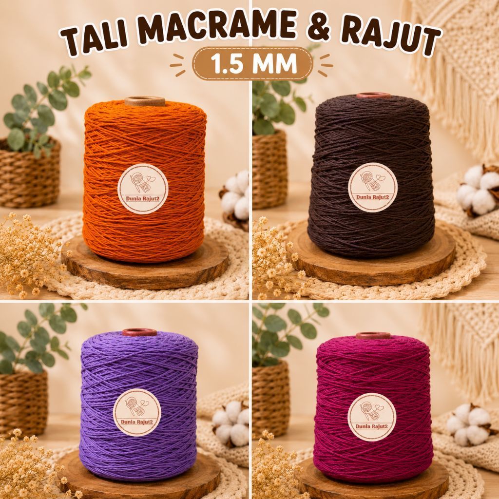 Tali Katun 1.5mm /Tali Macrame 1kg